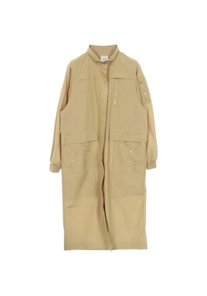 Hermès Pre-Owned 2020's Serie button nylon coat - Neutrals