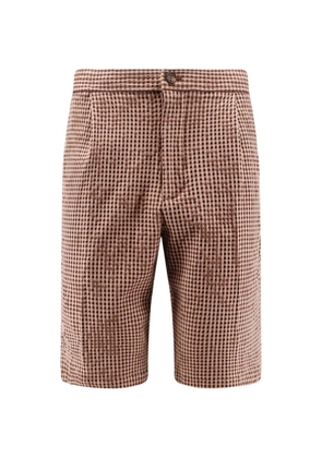 Hevo Torre Lapillo checked shorts - Brown
