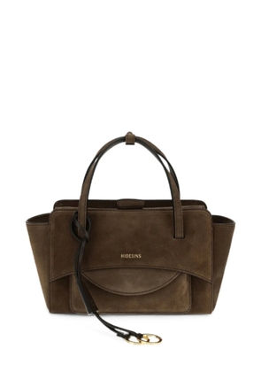 HIDESINS small Flap tote bag - Brown