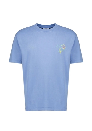 Drôle De Monsieur Esquisse slogan-print T-shirt - Blue