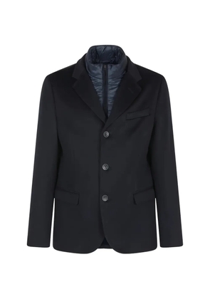 Herno button-fastening layered jacket - Blue