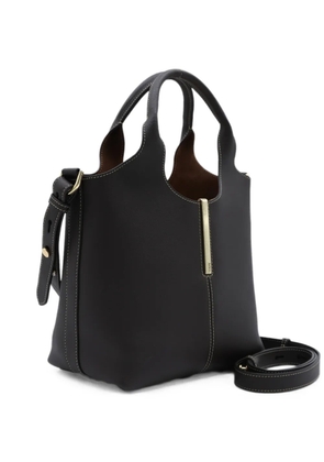 Tod's logo-plaque leather tote bag - Brown