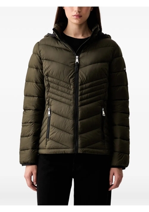 DKNY hooded quilted jacket - Green