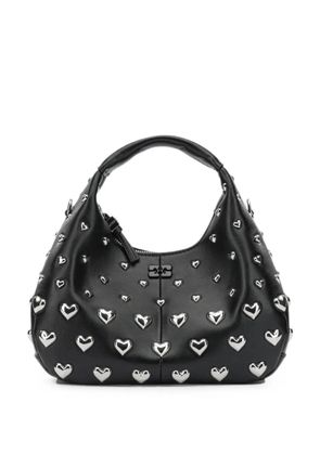 GANNI heart-stud tote bag - Black