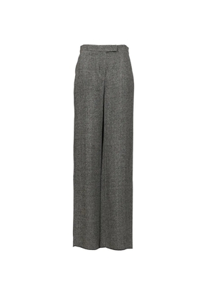Emporio Armani mélange wide-leg trousers - Grey