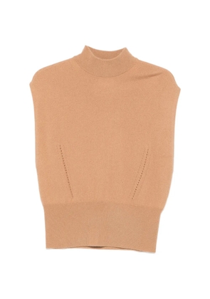 Semicouture Angelica ribbed-knit vest - Neutrals