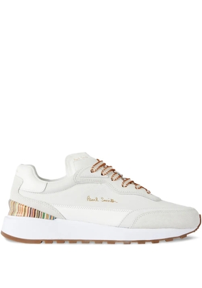 Paul Smith Aston striped leather sneakers - White