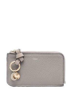 Chloé logo-charm wallet - Grey