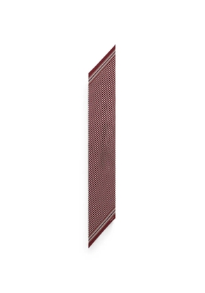 Saint Laurent Lavallière scarf in silk twill - Red