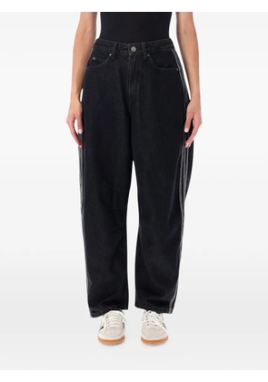 adidas side-stripe jeans - Black