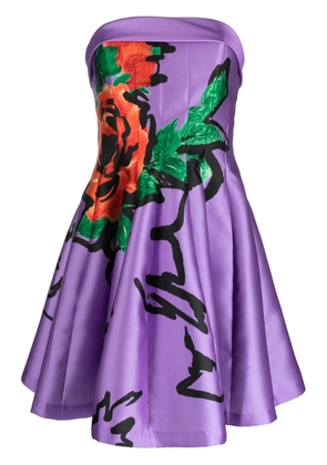 Philosophy Di Lorenzo Serafini graphic-print bandeau minidress - Purple