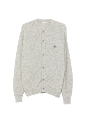 American Vintage logo-patch button-up cardigan - Grey