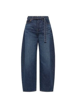 sacai belted jeans - Blue