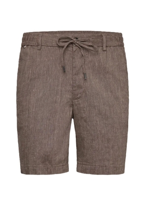 BOSS drawstring-waist shorts - Brown