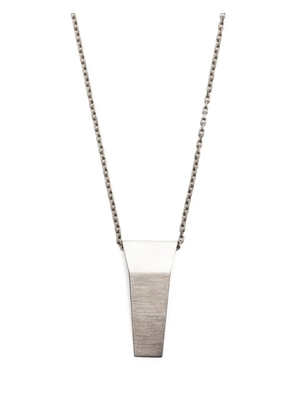 Rick Owens logo-engraved chain necklace - Silver