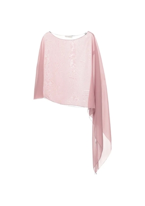 Antonelli Melone asymmetric-hem scarf - Pink