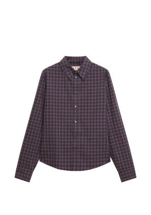 Marni checked cotton shirt - Blue