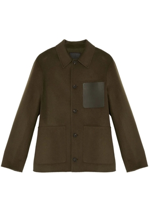 Yves Salomon chest-pocket shirt jacket - Green