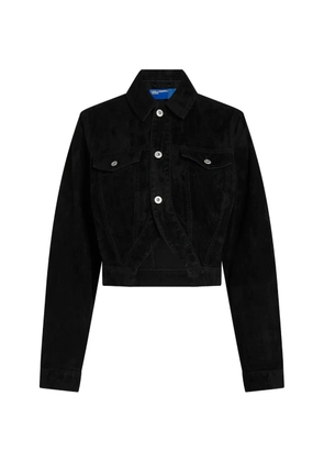 Karl Lagerfeld Jeans long-sleeve cropped denim jacket - Black
