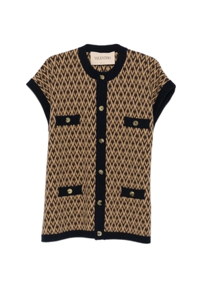 Valentino Garavani Toile Iconographe button-up cardigan - Neutrals