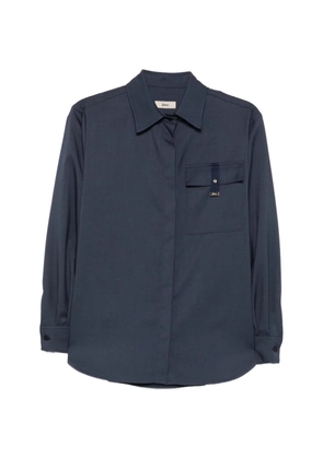 Herno chest-pocket long-sleeve shirt - Blue