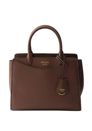 Prada medium Prelude leather handbag - Brown