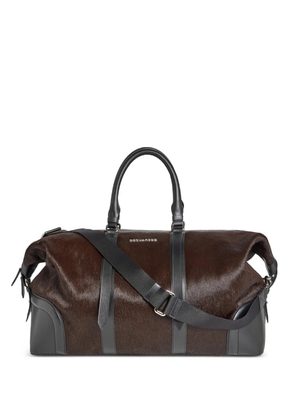 DSQUARED2 Après Ski leather duffle bag - Brown
