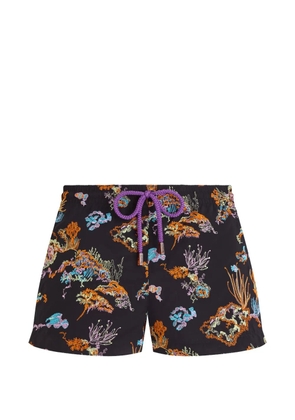 Vilebrequin Fiona embroidered swim shorts - Black