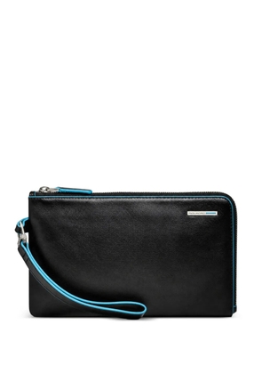 PIQUADRO leather wristlet clutch bag - Black
