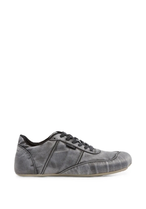 MM6 Maison Margiela faded-effect lace-up sneakers - Grey