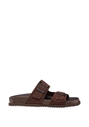 Geox Parnaiba buckle-fastening leather sandals - Brown