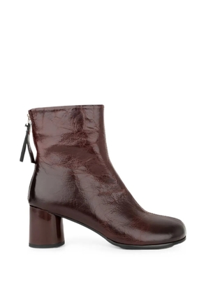 LINDA BAUMANN leather ankle boots - Brown