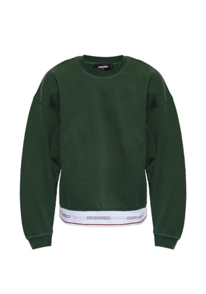 DSQUARED2 logo-waistband sweatshirt - Green