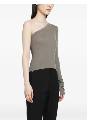 Rick Owens Ziggy one-shoulder top - Grey