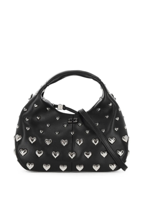 GANNI heart-stud tote bag - Black
