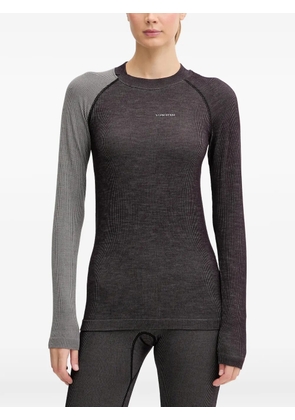 Viking Mounti ribbed-knit raglan-sleeve base layers - Black