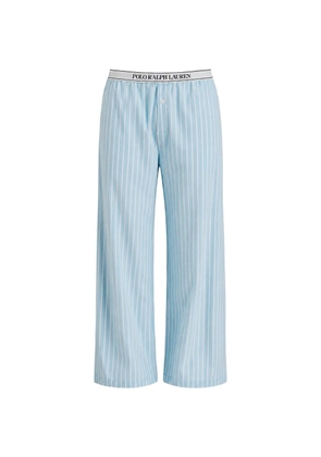 Polo Ralph Lauren striped logo-waistband pajamas - Blue
