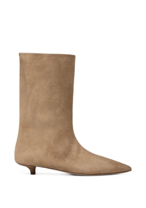 Marsèll Spino pointed-toe suede boots - Neutrals