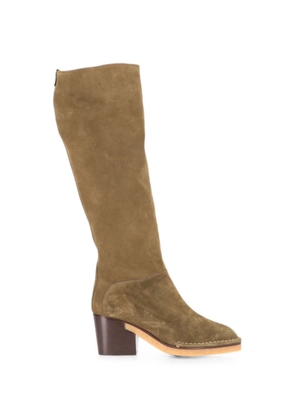 Tod's suede knee-high boots - Green
