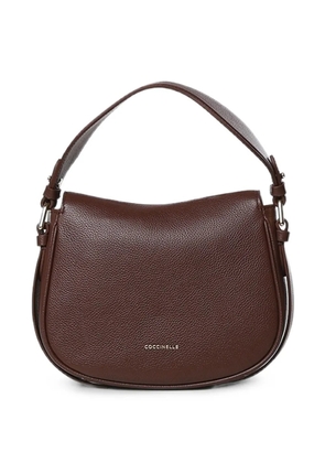 Coccinelle grained leather tote bag - Brown