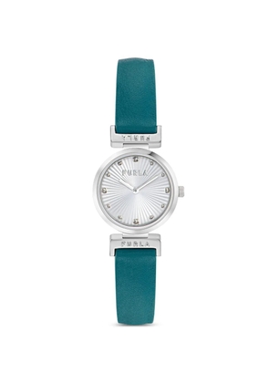 Furla textured dial 34mm watch - Silver
