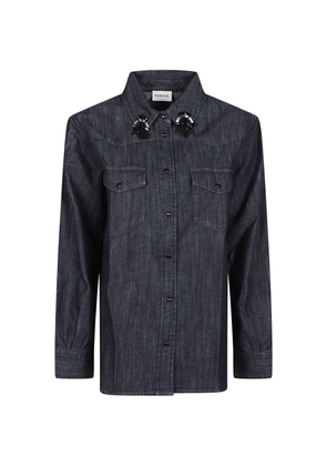 P.A.R.O.S.H. crystal-embellished shirt - Black