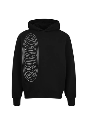 Pleasures Ellipse logo-print hoodie - Black
