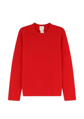 Alysi ribbed-trim crew-neck sweater - Red