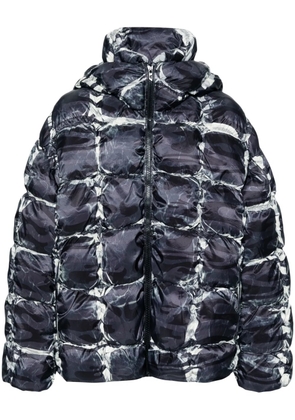 Diesel W-claus-camu puffer jacket - Black