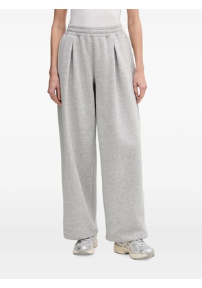 Under Armour Rival Fleece Script pleated wide-leg track pants - Grey