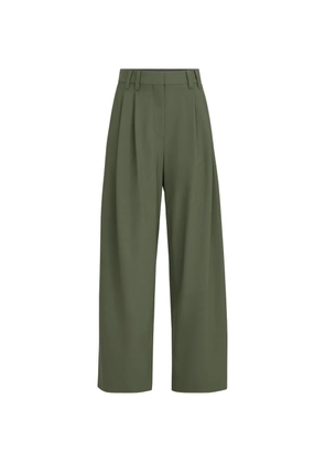 Brunello Cucinelli tropical luxury wool tailored trousers with Monili - Green