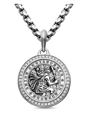 David Yurman sterling silver St. Christopher amulet (34.5mm)