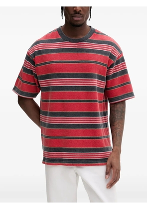 Vans pique stripe knit T-Shirt - Red