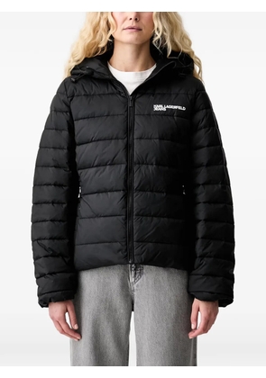 Karl Lagerfeld Jeans hooded quilted jacket - Black